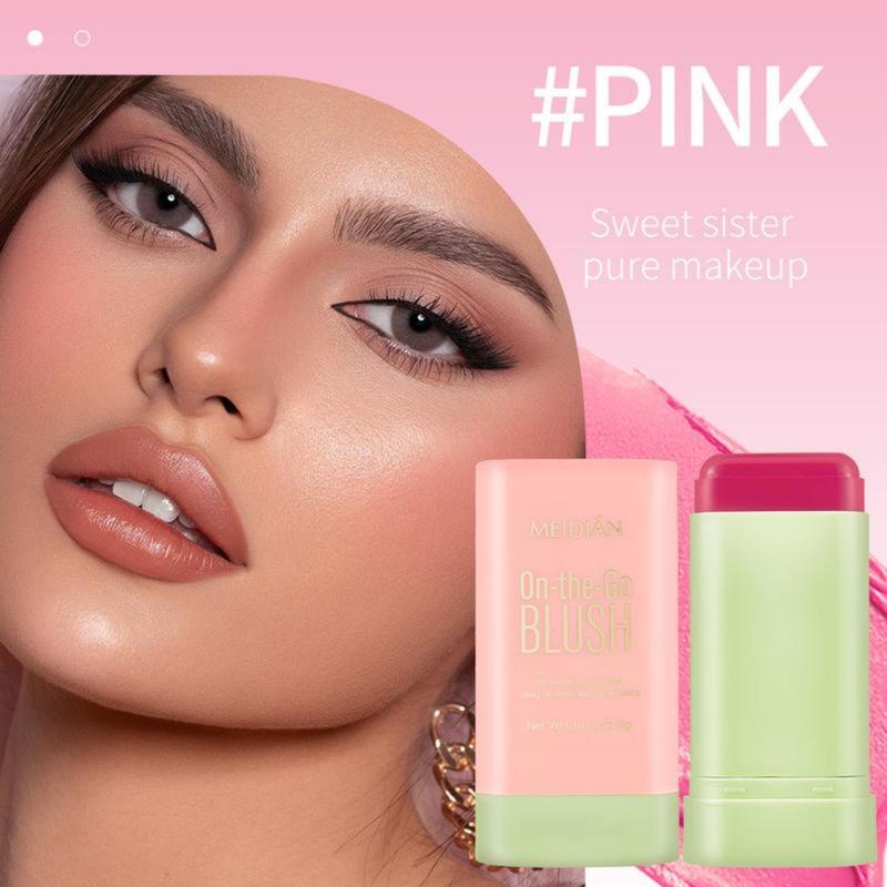 On-the-Go Blush Tinted Moisture Stick | For Cheeks | Flawless Natural Look | Long-Lasting | Moisturizing Formula | Natural Shades