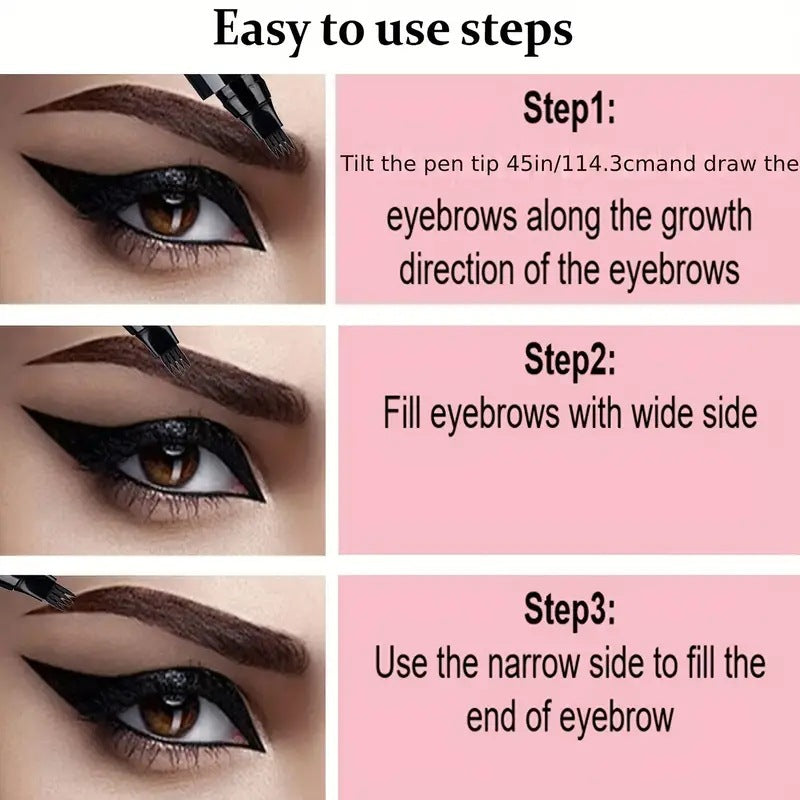 Micro-Fine Eyebrow Pen Draw Individual Brow Hairs