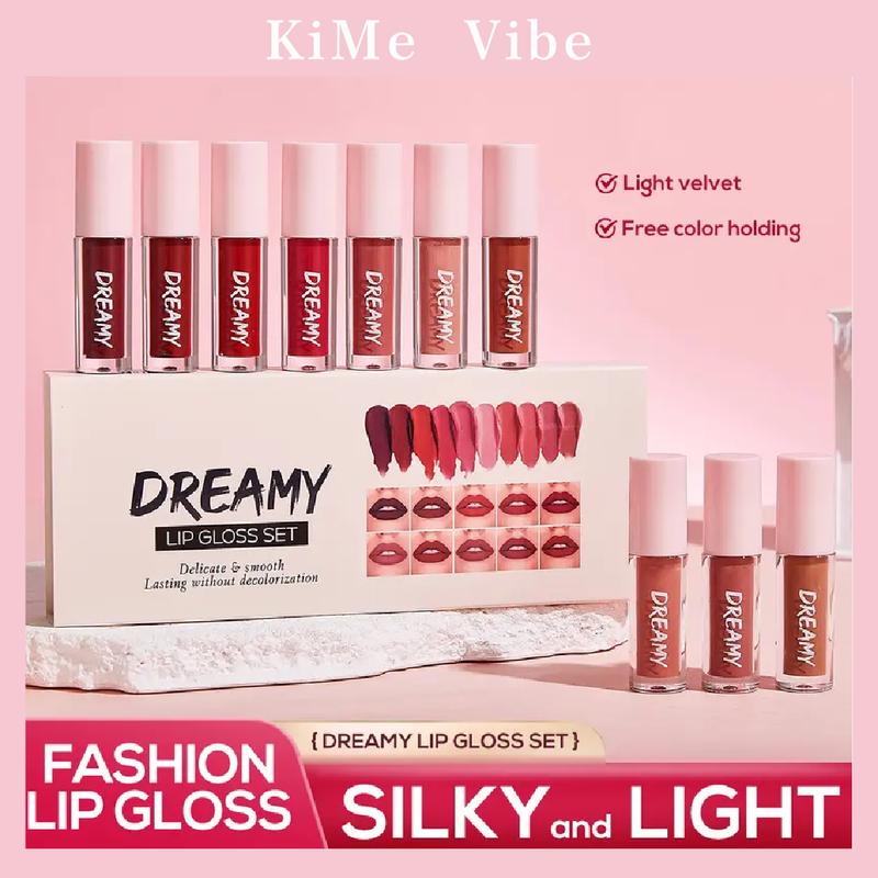Classic Glossy Lip Gloss Collection - Waterproof, Long-Wearing & Moisturizing Formula, Satin-Shine Finish for All-Day Elegance, The Perfect Gift Set